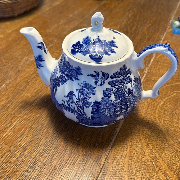 Sadler Teapot Accents Vintage Blue Willow Sadler English Teapot